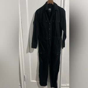 Black Zara  Utility Jumpsuit